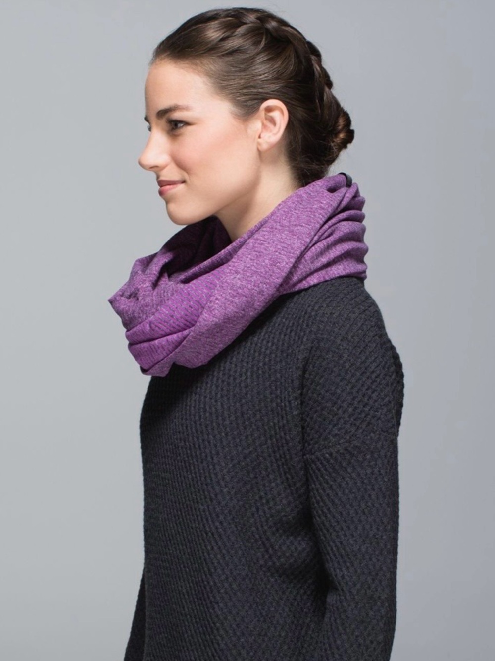 Lululemon Vinyasa Scarf *Rulu
Mini Check Pique Ultra Violet Heathered Black - Picture 4 of 9